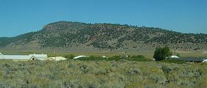 Hot Creek Fish Hatchery at base of Resurgent Dome